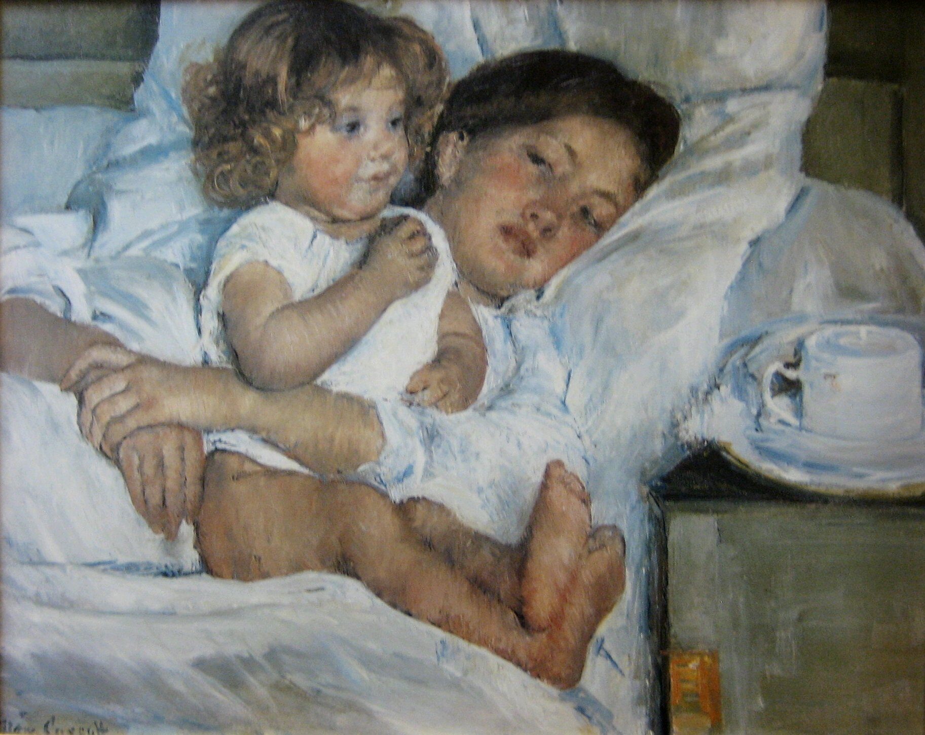 Mary Cassat - Breakfast in bed - 1897