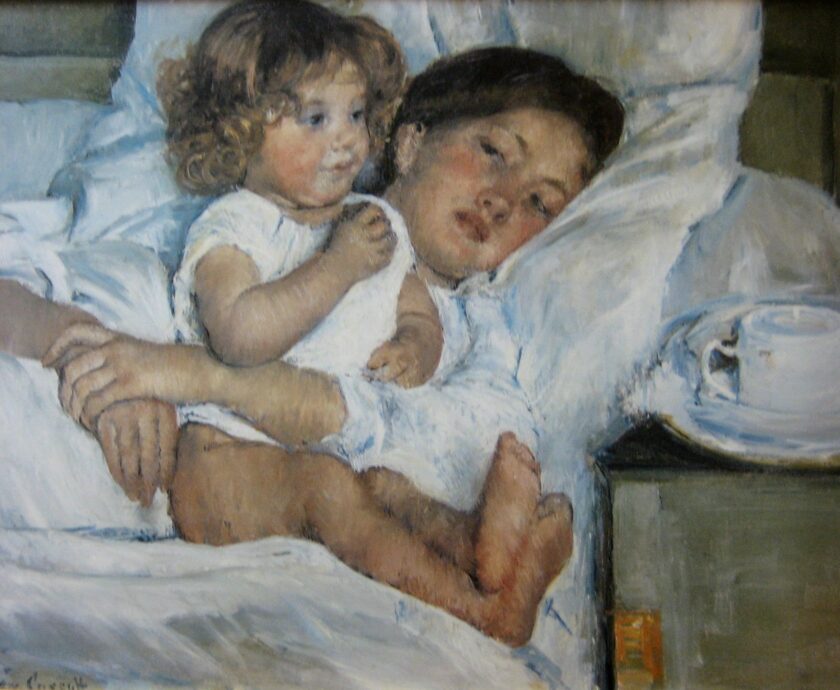 Mary Cassat - Breakfast in bed - 1897